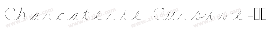 Charcaterie Cursive字体转换